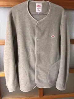 DANTON / ノーカラー フリース ジャケット　MARBLE サイズ40