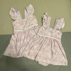 ピンクワンピース水着 2枚セット 110㎝