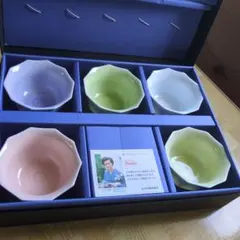 十角形陶器ボウル＆箸置き5ペアセット