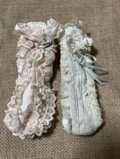 ヒスクローネ 希少 ドアノブカバー 2個 さえら レース