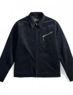Saucezhan コーデュロイ ワークジャケット ブルゾン M ブラック