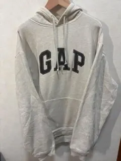 GAP ギャップ パーカー プルオーバー センター刺繍 裏起毛 M