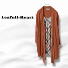 Leafull-Heart 長袖 プルオーバー カーディガン アウター 3830