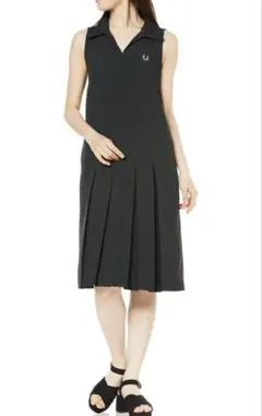 fredperry 開襟　ノースリーブ　ワンピース　白