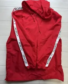 RVCA フード付きナイロンジャケット S レッド