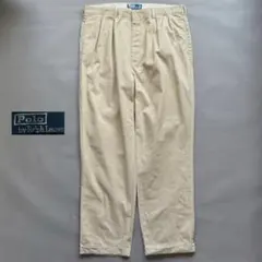 90s ラルフローレン Andrew pant ポロチノ ベージュ ヴィンテージ