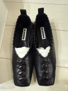 新品同様美品　jilsander メタルアンクレットバレエシューズ パンプスのサムネイル