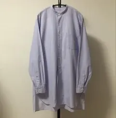 COMOLI 23ss サックスブルー　サイズ1 2023SSのCOMOLIシャツ サックスを買ってみた【サイズ感と