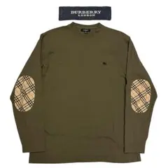 BURBERRY LONDON エルボーパッチ ロングスリーブTシャツ カーキのサムネイル