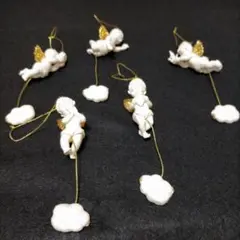 陶器製天使フィギュア5体セット