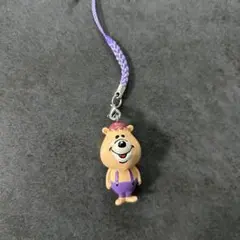 クマタン WC キーホルダー ストラップ ダブルシー kumatan 紫