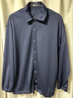 nano universe ネイビー ボタンアップジャケット