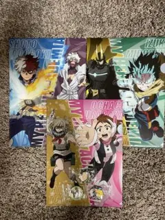 僕のヒーローアカデミア クリアファイル と缶バッチとマグネットシート