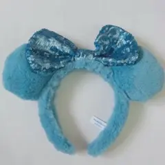 ディズニー カチューシャ ミニー ブルー スパンコール