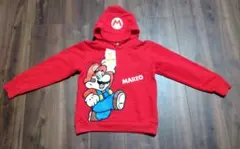 ☆新品未使用☆　スーパーマリオ　裏起毛　パーカ　130cm