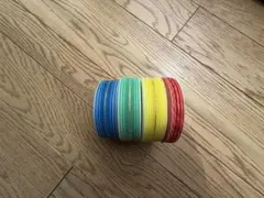 《ラス１》昭和レトロ　パールリボン　ラメ入り　4個セット