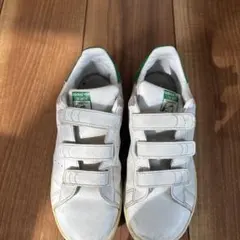 adidas スタンスミス ベルクロ ホワイト/グリーン