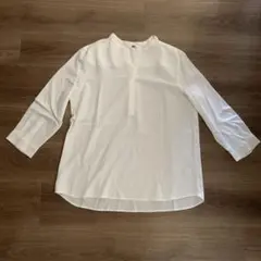 UNIQLO スキッパーブラウス ホワイト L