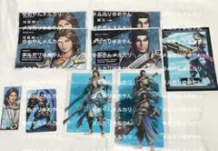 ク*】様 真・三國無双 8 公式設定資料集 文鴦 切り抜き 6枚 +武将相関