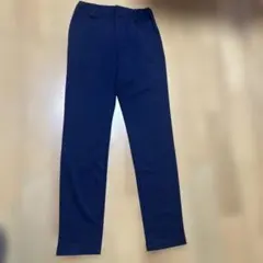 新品未使用☆コムサイズム　紺色デニム風　ポンチロングパンツ160cm