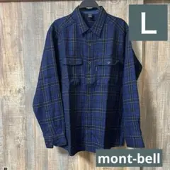 mont-bell ウール100%メンズトレール長袖シャツL