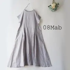 新品値引 08Mab*グレーノースリーブワンピース＆白クロップドブラウス