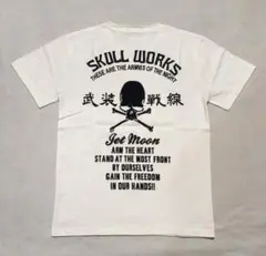 新品オークション17白　Lサイズスカルワーク武装戦線Tシャツ