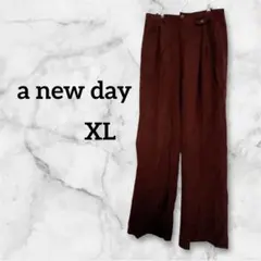 美品✨a new day メンズチノパン 【XL】8号バーガンディ