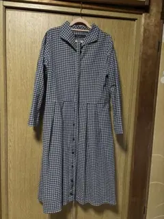 Sunny Clouds チェック柄 長袖ワンピース