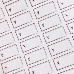 サンキューシール　シンプル値札