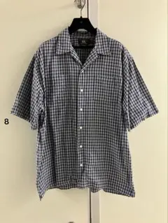 BELVET Cropped checkered shirt ホワイト M - メルカリ