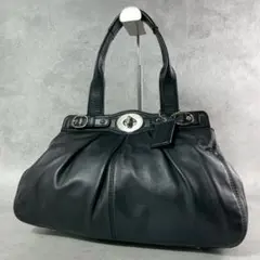 vintage coach old leather shoulder bag