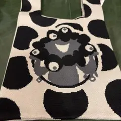 あべのハルカス限定 黒ミャクミャク ニット トート エコバッグ 万博