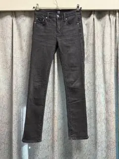 GAP 23サイズ デニム ジーパン ジーンズ ストレート ブラック ストレッチ