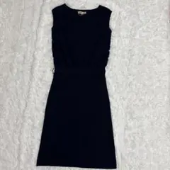 Apuweiser-riche ノースリーブワンピース S ネイビー セクシー