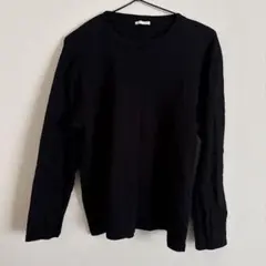 黒 長袖カットソー
