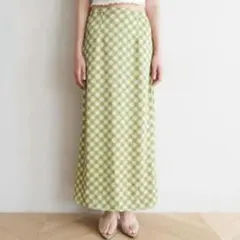 SeaRoomlynn Satin Plaid ロングスカートのサムネイル