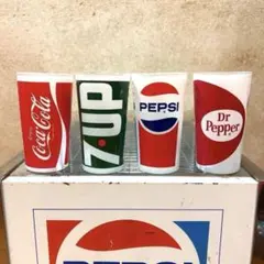70年代　ペプシ　コカコーラ　7up ドクターペッパー　ミルクグラス　フルセット 2025年最新】ドクターペッパー グラスの人気アイテム - メルカリ
