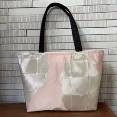 帯リメイク　トートピンク銀雲