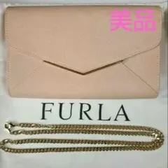 FURLA シェリー Sエンベロップポシェット ペールピンク