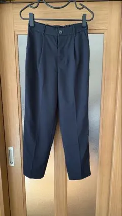 Honeys テーパードパンツ　ネイビーＬ