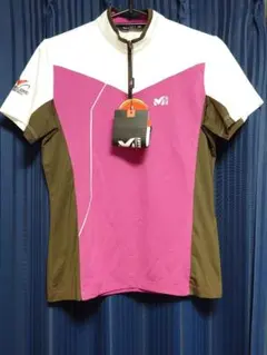 MILLET ハーフジップTシャツ ピンク 新品タグ付き