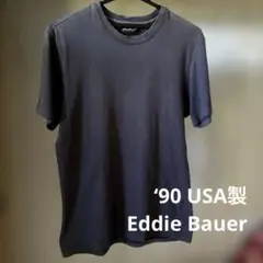 【1990年代 USA製】Eddie Bauer Tシャツ S 黒　ビンテージのサムネイル