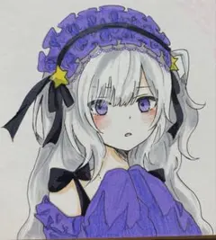 魔法少女ノ魔女裁判　まのさば　夏目アンアン　手描きイラスト
