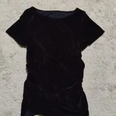 Apart by 今期サイドギャザーベロアTシャツ