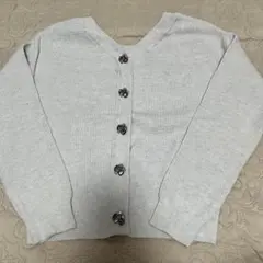 新品未使用。ミッシュマッシュ前後2wayビジュー付きニットM