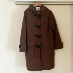 ブラウン ダッフルコート フード付き