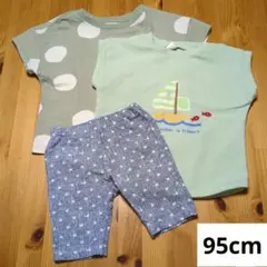 しまむら　西松屋　95cm　まとめ売り　半袖　半ズボン　セット　男の子のサムネイル