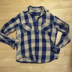 70s-80s USA製 BIGMAC ネルシャツ M 希少好配色 ヴィンテージ