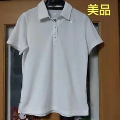 美品　Mizuno ホワイト ポロシャツ 半袖　Lサイズ　ミズノ